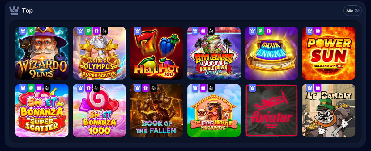Online slot games.